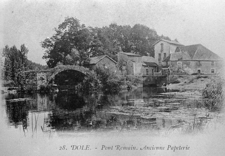Dole. - Pont Romain. Ancienne Papeterie. © Région Bourgogne-Franche-Comté, Inventaire du patrimoine