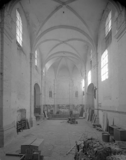 Chapelle : intérieur, nef et choeur. © Région Bourgogne-Franche-Comté, Inventaire du patrimoine