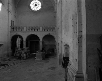 Chapelle : intérieur, tribune depuis la chapelle latérale gauche. © Région Bourgogne-Franche-Comté, Inventaire du patrimoine