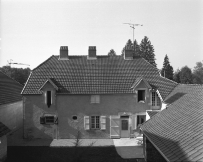 Logement patronal. Façade postérieure en 1989. © Région Bourgogne-Franche-Comté, Inventaire du patrimoine
