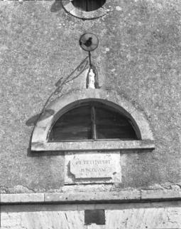 Détail du pignon du haut fourneau en 1989. © Région Bourgogne-Franche-Comté, Inventaire du patrimoine