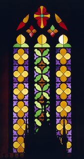 Verrière (baie 3) : vue d'ensemble. © Région Bourgogne-Franche-Comté, Inventaire du patrimoine