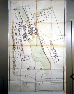 Plan de détail de l'usine en 1821. © Région Bourgogne-Franche-Comté, Inventaire du patrimoine ;  Archives nationales