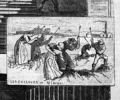 Forges de la Franche-Comté. - Usine de Rans : les casseurs de minerai. © Région Bourgogne-Franche-Comté, Inventaire du patrimoine