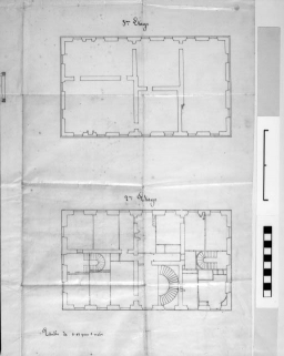 Château de Fraisans, détail : plan des 2e et 3e étages. © Région Bourgogne-Franche-Comté, Inventaire du patrimoine Château de Fraisans, détail : plan des 2e et 3e étages. © Région Bourgogne-Franche-Comté, Inventaire du patrimoine