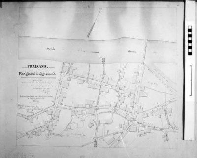Fraisans. Plan général d'alignement. © Région Bourgogne-Franche-Comté, Inventaire du patrimoine Fraisans. Plan général d'alignement. © Région Bourgogne-Franche-Comté, Inventaire du patrimoine