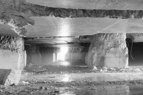 Carrière souterraine de Chassal : galerie latérale. © Région Bourgogne-Franche-Comté, Inventaire du patrimoine