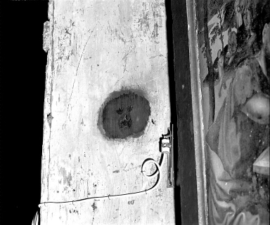 Marque d'atelier au revers. © Région Bourgogne-Franche-Comté, Inventaire du patrimoine