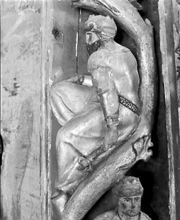 Arbre de Jessé, détail : 3ème personnage de la partie droite. © Région Bourgogne-Franche-Comté, Inventaire du patrimoine