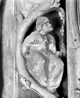 Arbre de Jessé, détail : 4ème personnage de la partie droite. © Région Bourgogne-Franche-Comté, Inventaire du patrimoine