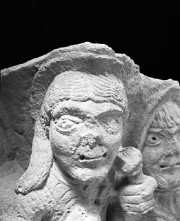 Détail : tête de sainte Marie Madeleine. © Région Bourgogne-Franche-Comté, Inventaire du patrimoine