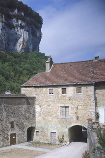 L'hôtellerie : partie gauche de la façade sud ouest. © Région Bourgogne-Franche-Comté, Inventaire du patrimoine