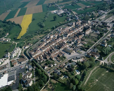 Vue aérienne. © Région Bourgogne-Franche-Comté, Inventaire du patrimoine