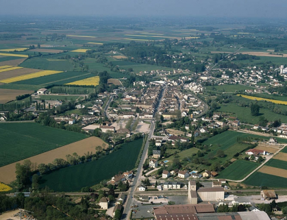 Vue aérienne. © Région Bourgogne-Franche-Comté, Inventaire du patrimoine