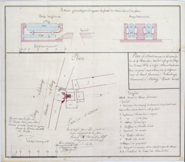 Plans et dessins annexés à la demande de MM. Huot frères [...] à l'effet d'obtenir l'autorisation de poser deux chaudières à vapeur [...]. © Région Bourgogne-Franche-Comté, Inventaire du patrimoine