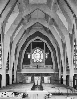 La nef vue depuis le choeur. © Région Bourgogne-Franche-Comté, Inventaire du patrimoine