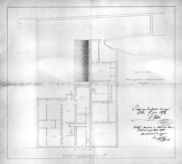 Maison appartenant à Mr Thurel [...] Plan du premier étage. © Région Bourgogne-Franche-Comté, Inventaire du patrimoine