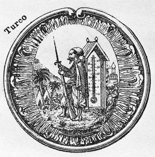 Décor de thermomètre et d'hygromètre : Turco. © Région Bourgogne-Franche-Comté, Inventaire du patrimoine Décor de thermomètre et d'hygromètre : Turco. © Région Bourgogne-Franche-Comté, Inventaire du patrimoine