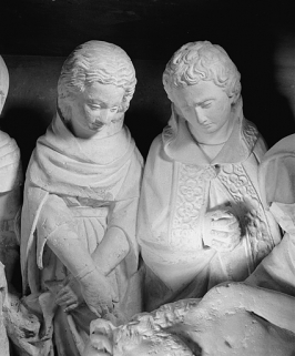 Détail : saint Jean et sainte Madeleine. © Région Bourgogne-Franche-Comté, Inventaire du patrimoine