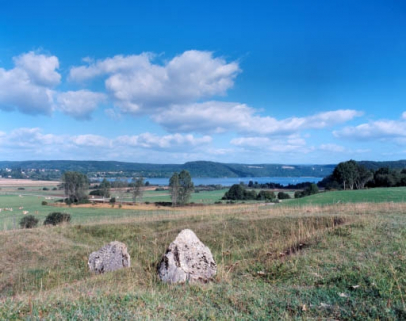 Vue d'ensemble du lac de Chalain. © Région Bourgogne-Franche-Comté, Inventaire du patrimoine