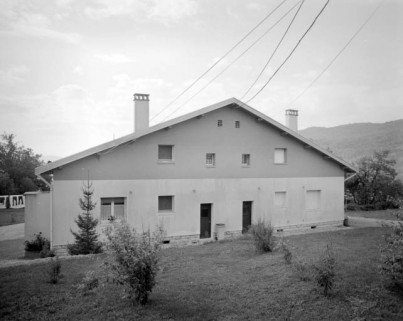 Maison d'agent de maîtrise : façade postérieure. © Région Bourgogne-Franche-Comté, Inventaire du patrimoine Maison d'agent de maîtrise : façade postérieure. © Région Bourgogne-Franche-Comté, Inventaire du patrimoine