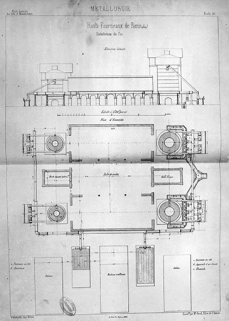 Hauts-Fourneaux de Rans (Jura). Distribution du gaz. © Région Bourgogne-Franche-Comté, Inventaire du patrimoine