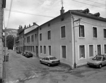 Vue d'ensemble à l'angle des rues de l'Industrie et du Casino. © Région Bourgogne-Franche-Comté, Inventaire du patrimoine
