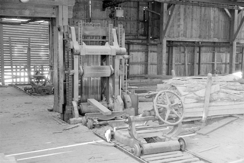 Châssis de scie vertical Socolest. © Région Bourgogne-Franche-Comté, Inventaire du patrimoine