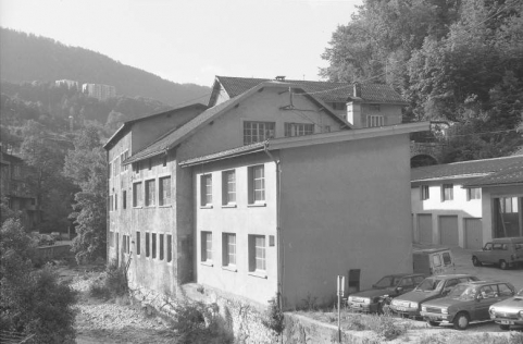 Façade sur la Bienne depuis le nord (aval). © Région Bourgogne-Franche-Comté, Inventaire du patrimoine