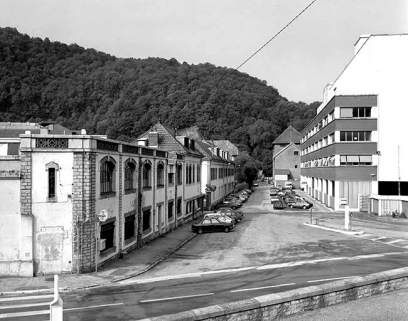 Allée entre l'usine A et l'usine B. © Région Bourgogne-Franche-Comté, Inventaire du patrimoine