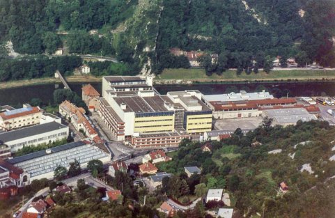 Vue aérienne de l'usine B depuis l'est. © Région Bourgogne-Franche-Comté, Inventaire du patrimoine