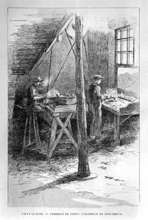 Saint Claude. - Fabrique de pipes : calibreur et ébaucheur. © Région Bourgogne-Franche-Comté, Inventaire du patrimoine Saint Claude. - Fabrique de pipes : calibreur et ébaucheur. © Région Bourgogne-Franche-Comté, Inventaire du patrimoine