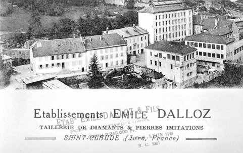 [Carte publicitaire des Ets Emile Dalloz]. © Région Bourgogne-Franche-Comté, Inventaire du patrimoine