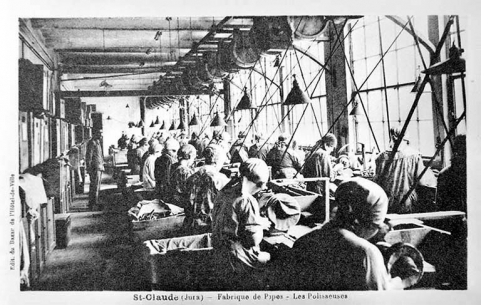 St-Claude (Jura) - Fabrique de Pipes - Les Polisseuses. © Région Bourgogne-Franche-Comté, Inventaire du patrimoine