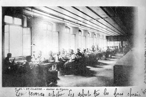 St-Claude.- Atelier de Pipiers [les râpeurs]. © Région Bourgogne-Franche-Comté, Inventaire du patrimoine