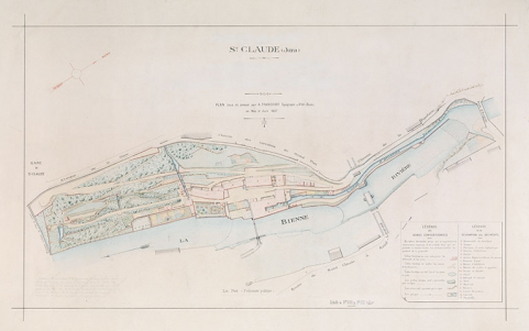 St Claude (Jura) [plan d'ensemble du site]. © Région Bourgogne-Franche-Comté, Inventaire du patrimoine