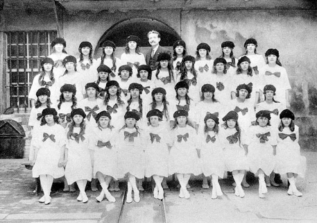 La Prolétarienne, Section gymnique de la maison du peuple, début des années 1920. © Région Bourgogne-Franche-Comté, Inventaire du patrimoine