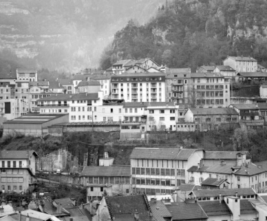 Vue d'ensemble depuis l'ouest. © Région Bourgogne-Franche-Comté, Inventaire du patrimoine