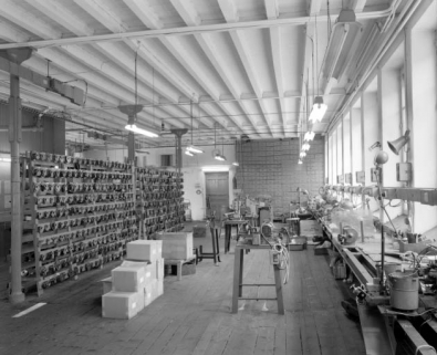 Entrepôt au 1er étage du bâtiment de 1902. © Région Bourgogne-Franche-Comté, Inventaire du patrimoine