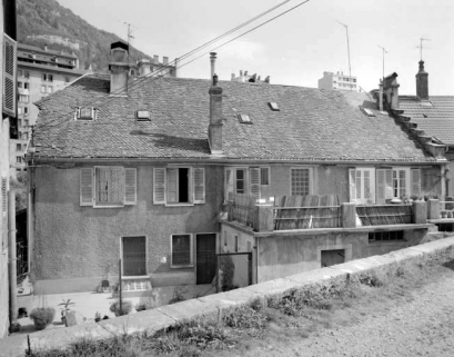 Logement d'ouvriers Dalloz : façade postérieure. © Région Bourgogne-Franche-Comté, Inventaire du patrimoine Logement d'ouvriers Dalloz : façade postérieure. © Région Bourgogne-Franche-Comté, Inventaire du patrimoine