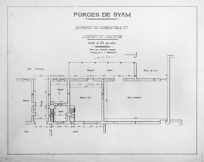 Forges de Syam. Entrepôt du combustible et logement du concierge. © Région Bourgogne-Franche-Comté, Inventaire du patrimoine