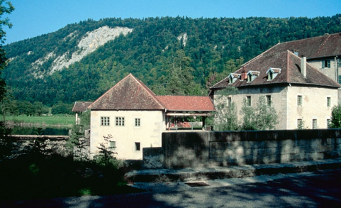 Vue d'ensemble depuis le pont, à l'ouest. © Région Bourgogne-Franche-Comté, Inventaire du patrimoine