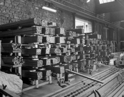 Stockage des profilés. © Région Bourgogne-Franche-Comté, Inventaire du patrimoine