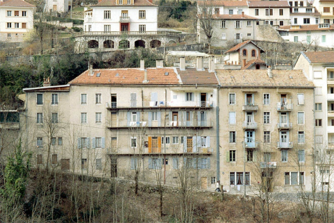 Façade postérieure des immeubles n° 22 et 24. © Région Bourgogne-Franche-Comté, Inventaire du patrimoine