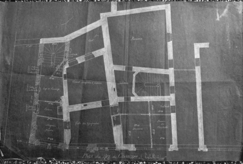 Plan du rez-de-chaussée. © Région Bourgogne-Franche-Comté, Inventaire du patrimoine Plan du rez-de-chaussée. © Région Bourgogne-Franche-Comté, Inventaire du patrimoine