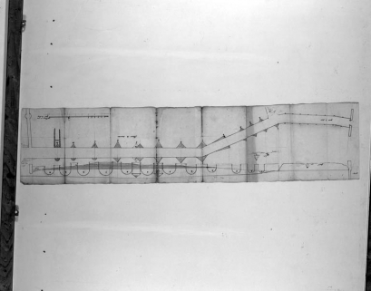 Plan et profil du grand pont de Gray. © Région Bourgogne-Franche-Comté, Inventaire du patrimoine Plan et profil du grand pont de Gray. © Région Bourgogne-Franche-Comté, Inventaire du patrimoine