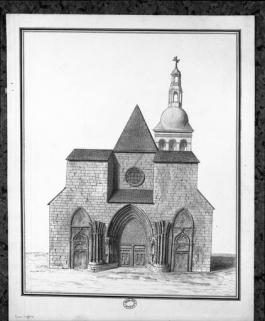 Façade antérieure de l'église. © Région Bourgogne-Franche-Comté, Inventaire du patrimoine