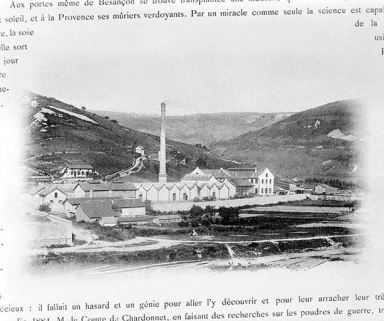 La Fabrique de soieries de Chardonnet, 1894. © Région Bourgogne-Franche-Comté, Inventaire du patrimoine