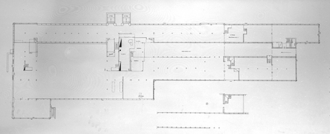 Plan d'immeuble. C.C.I. du Doubs. Rez-de-chaussée, 1992. © Région Bourgogne-Franche-Comté, Inventaire du patrimoine ;  Chambre de Commerce et d'Industrie du Doubs