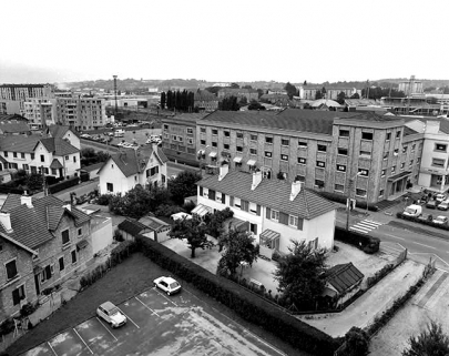 Vue d'ensemble de la cité ouvrière : ouest. © Région Bourgogne-Franche-Comté, Inventaire du patrimoine